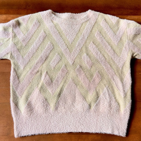 Anthropologie Fuzzy Chevron Pullover Sweater - Picture 4 of 15